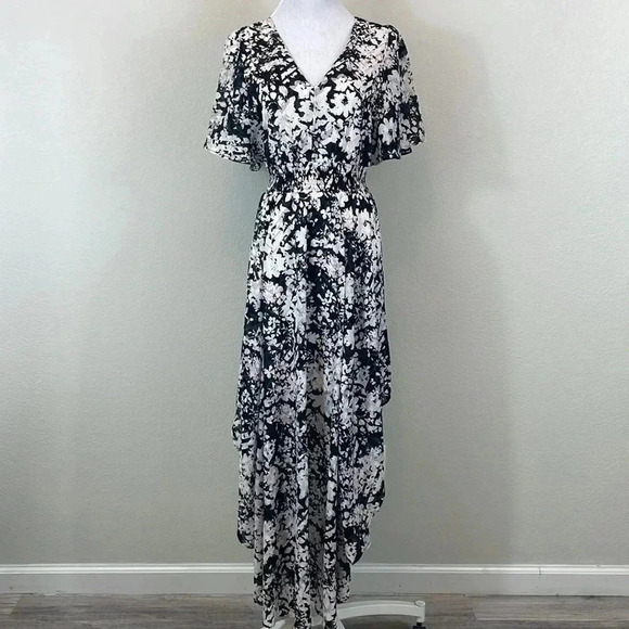 Express high low floral maxi dress size xs - Picture 1 of 10